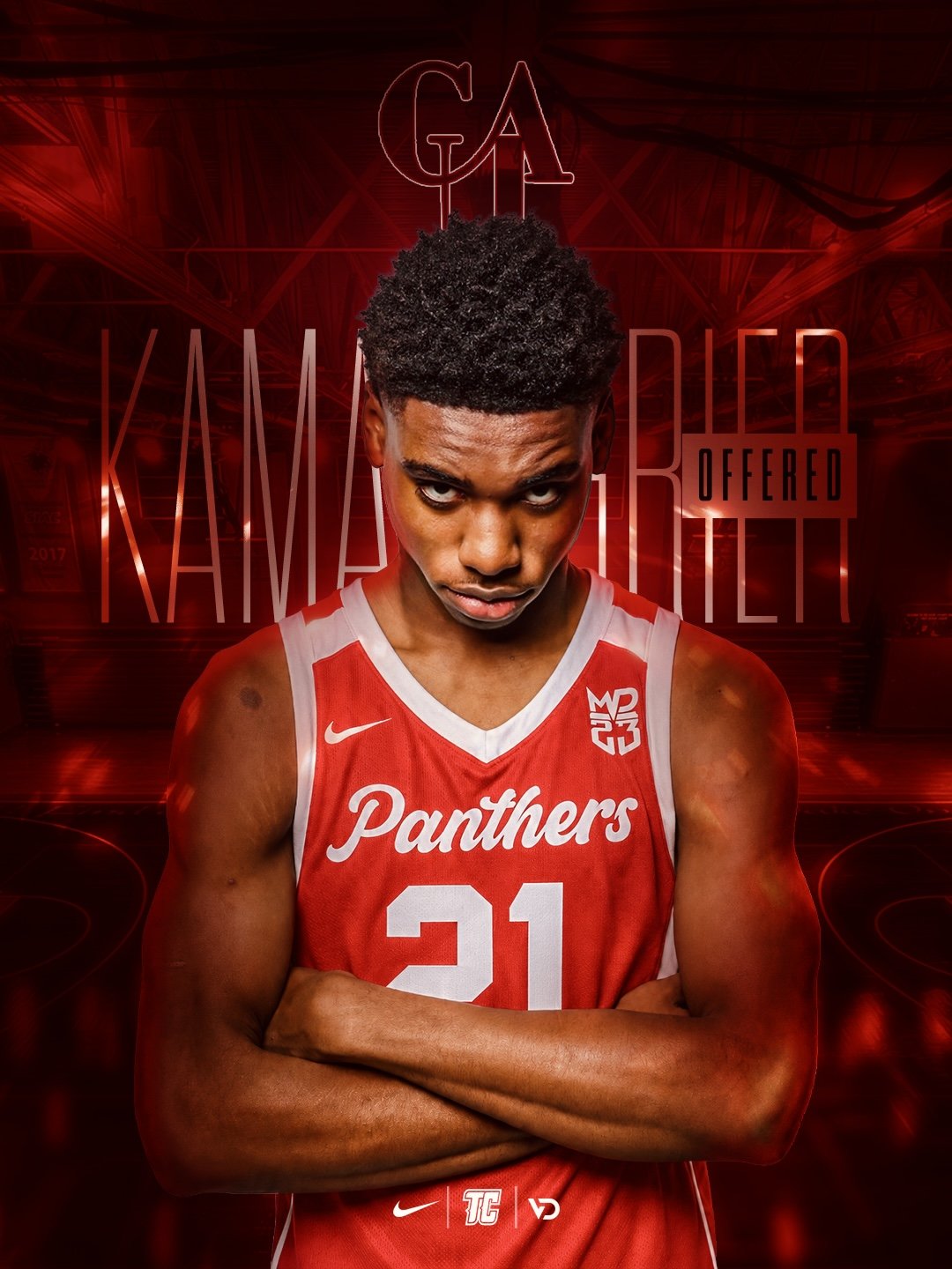 Kamari Grier — Tri-Cities High School athlete creative direction by VD Athlete