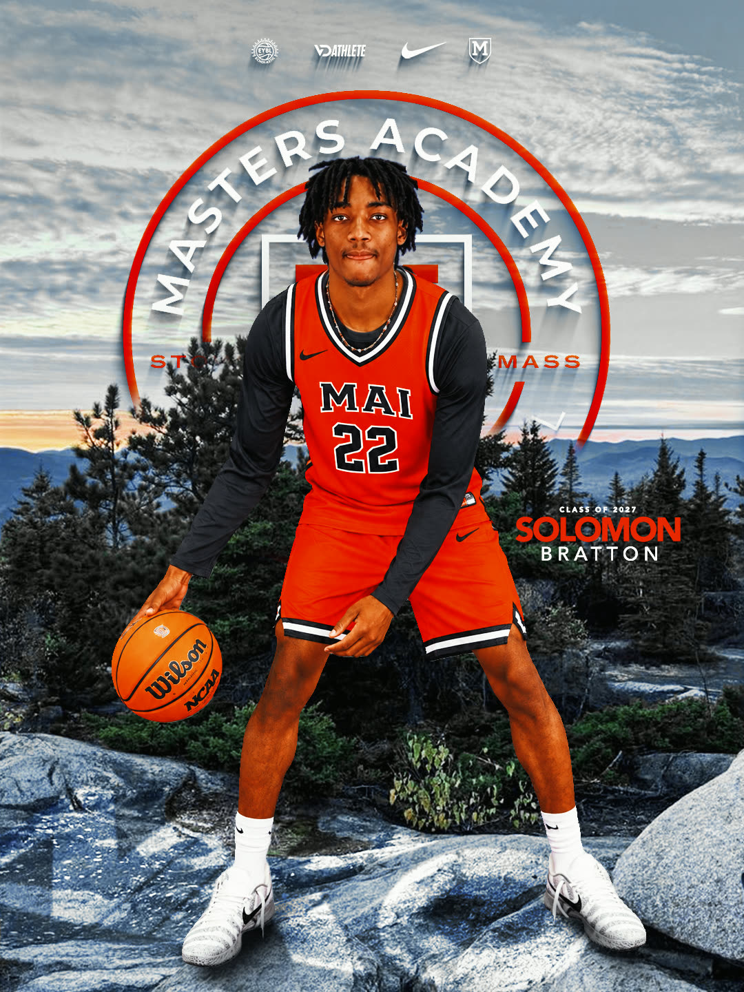Solomon Bratton — Masters Academy International athlete creative direction by VD Athlete