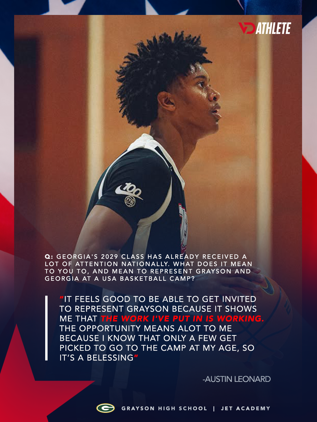 Austin Leonard shares his perspective ahead of the 2026 USA Basketball Men’s Junior National Team October minicamp.