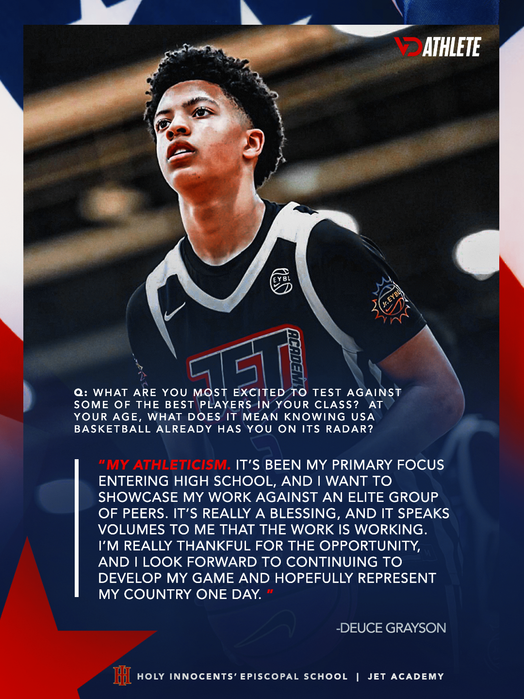 Deuce Grayson shares his perspective ahead of the 2026 USA Basketball Men’s Junior National Team October minicamp.