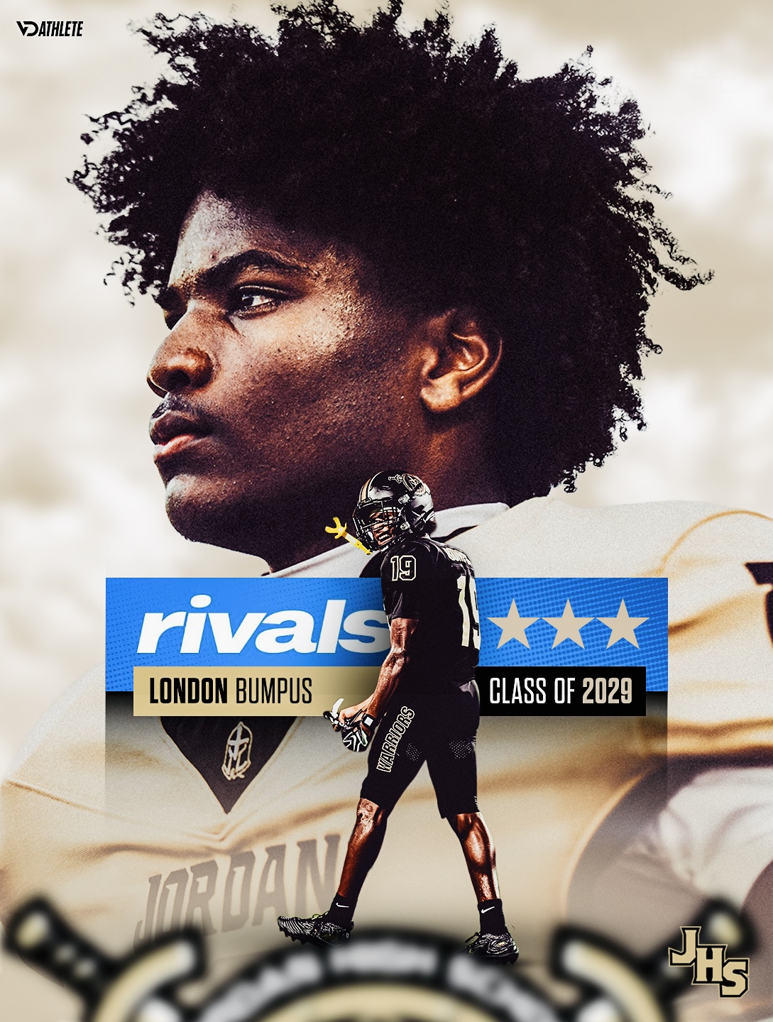 London Bumpus — Jordan High School, Katy, TX athlete creative direction by VD Athlete