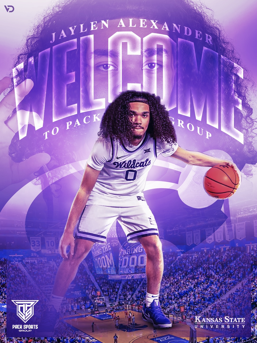 Jaylen Alexander — Kansas State University athlete creative direction by VD Athlete