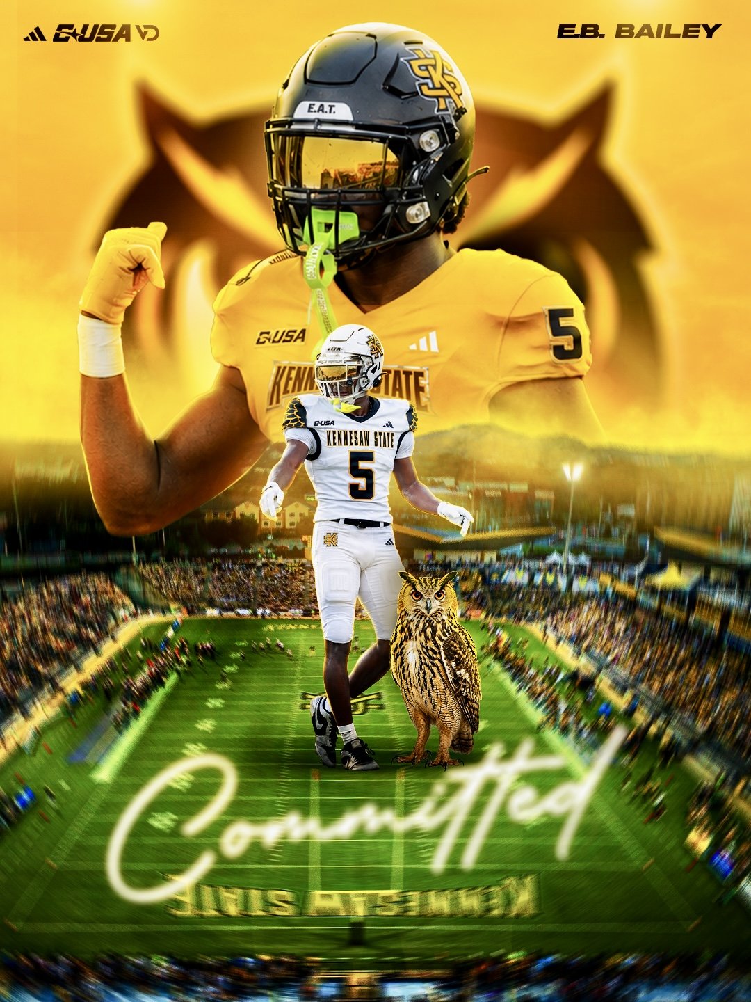 E.B. Bailey — Kennesaw State University athlete creative direction by VD Athlete