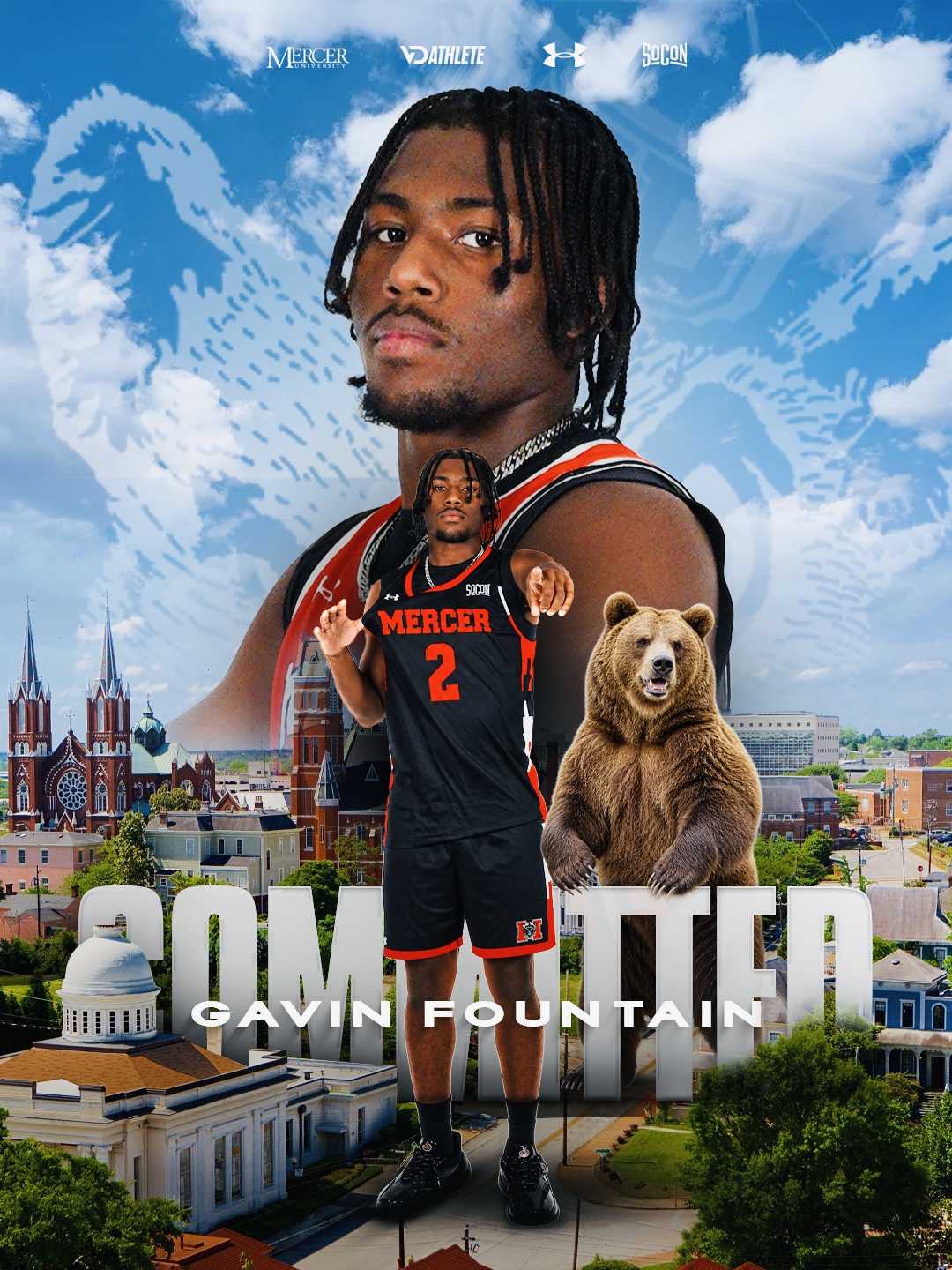 Gavin Fountain — Mercer University athlete creative direction by VD Athlete