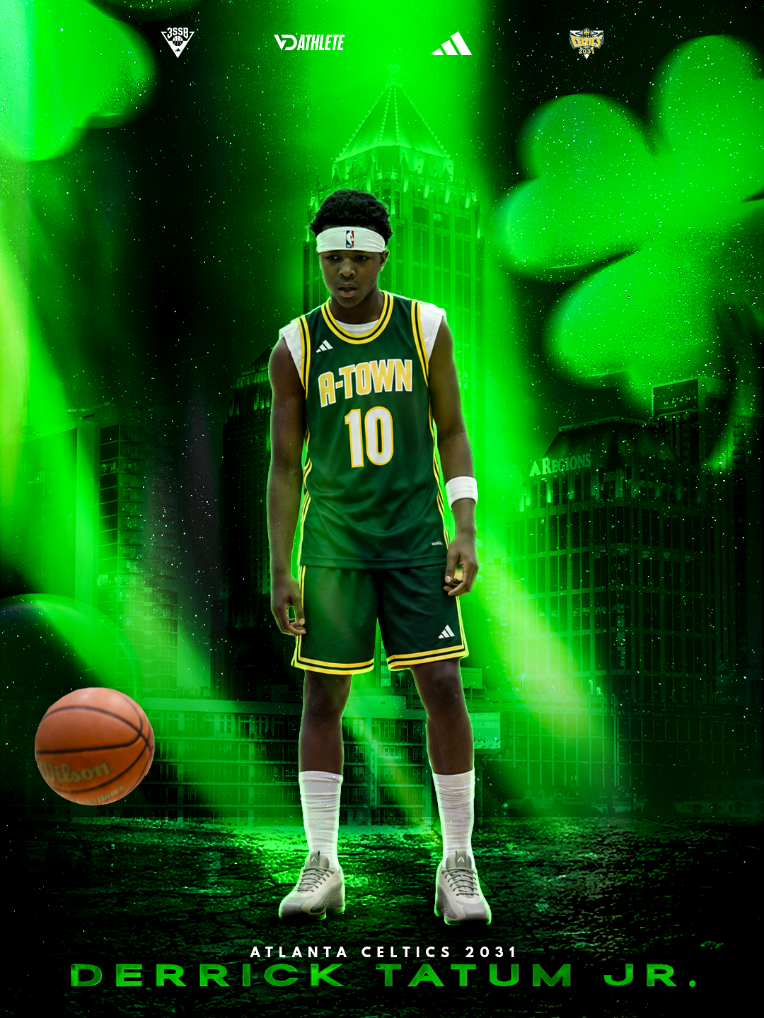 Derrick Tatum Jr. — Atlanta Celtics, Georgia team creative direction by VD Athlete