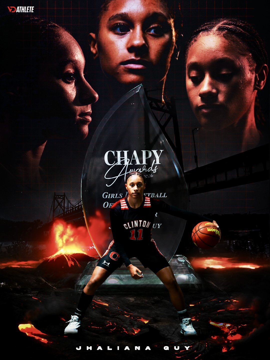 Jhaliana Guy — Clinton High School athlete creative direction by VD Athlete