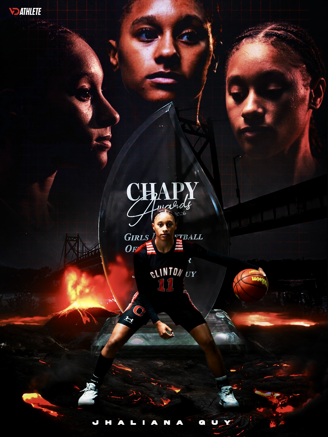 Jhaliana Guy — Clinton High School athlete creative direction by VD Athlete