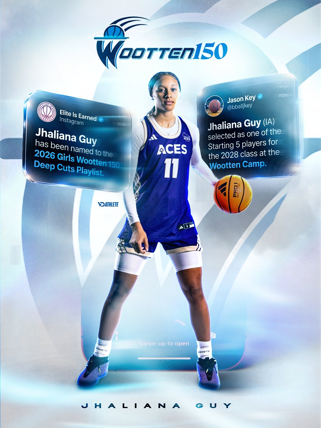 Jhaliana Guy — Purple Aces athlete creative direction by VD Athlete