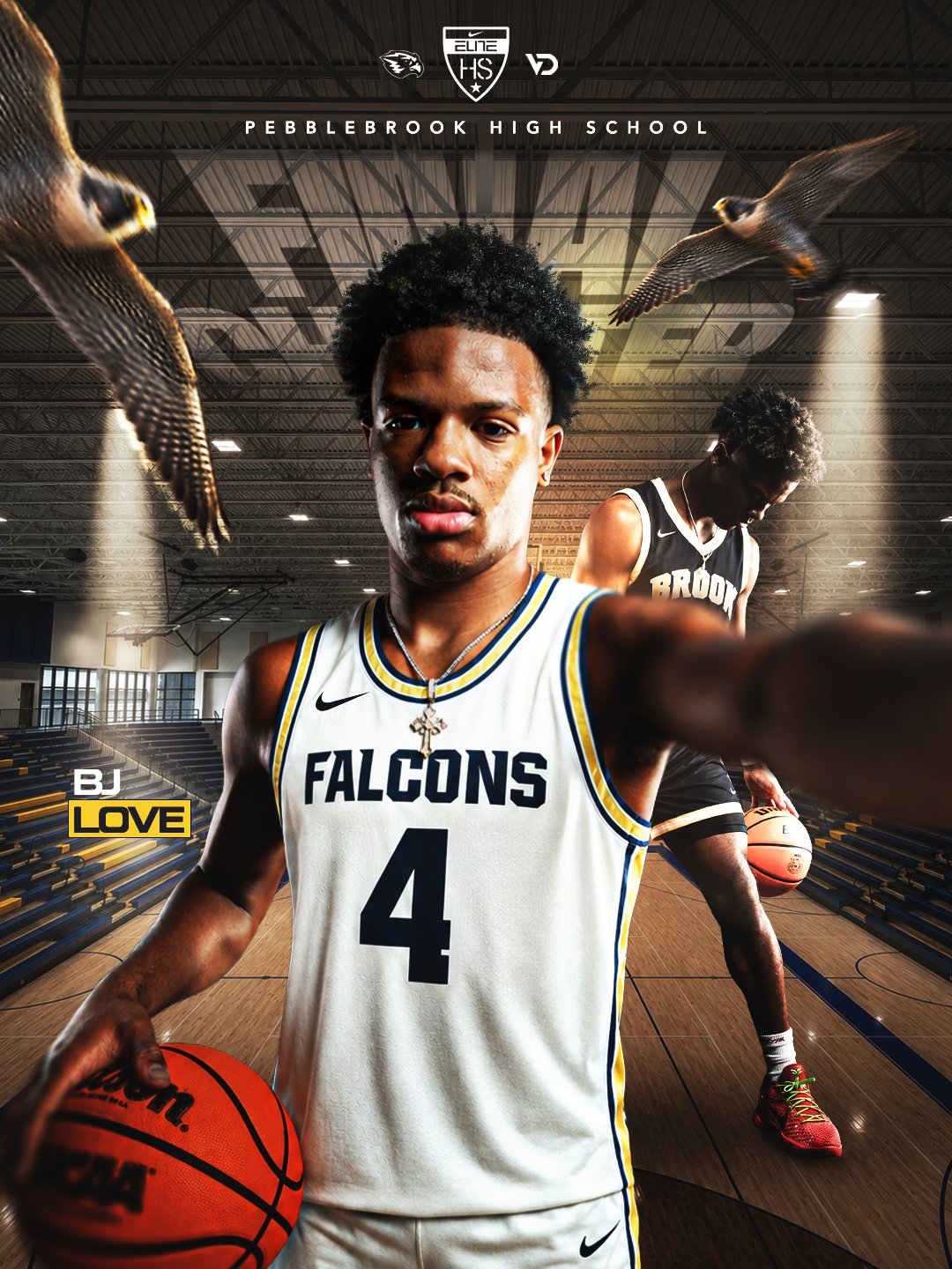 B.J. Love — Pebblebrook High School athlete creative direction by VD Athlete