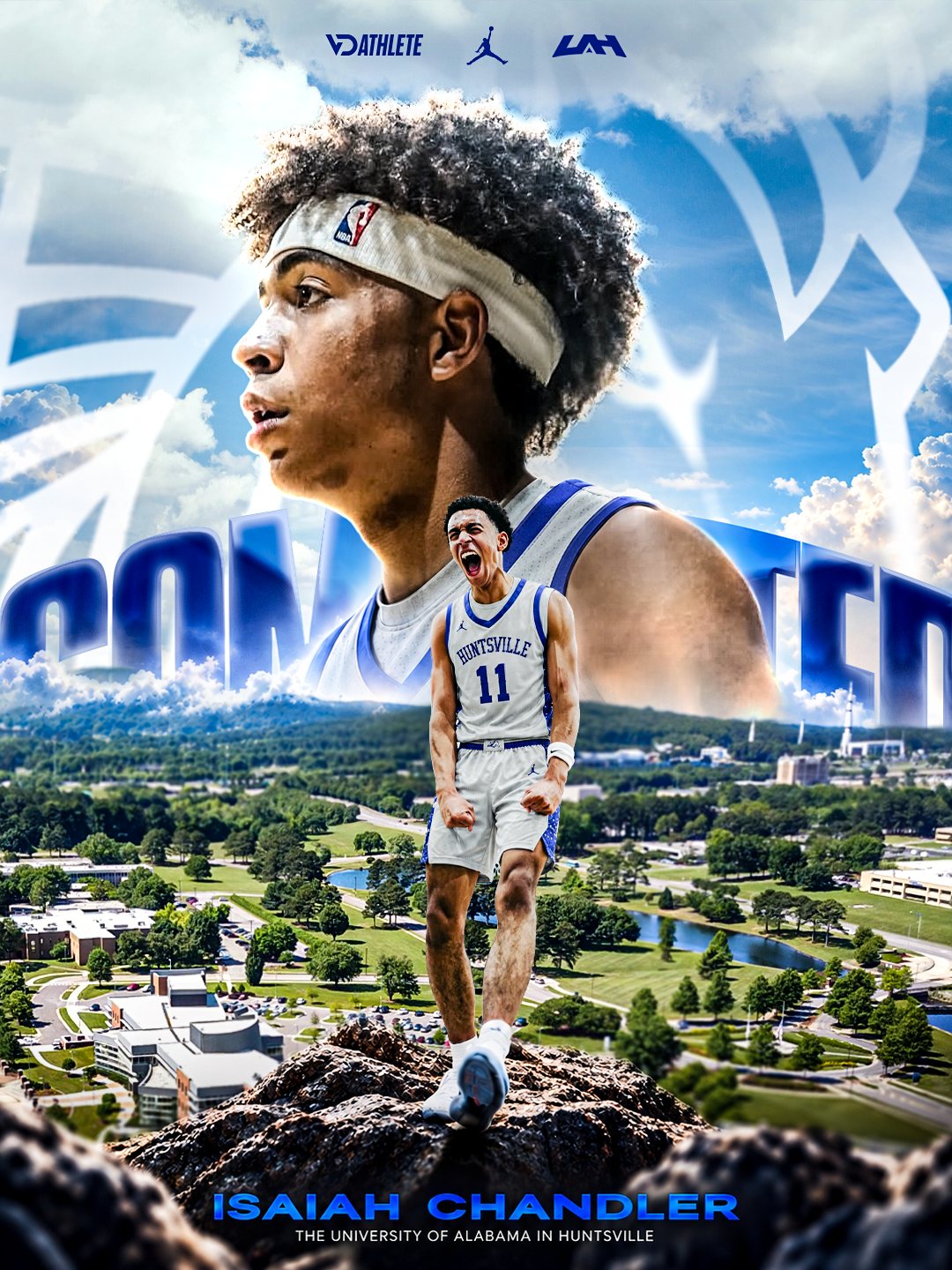 Isaiah Chandler — University of Alabama-Huntsville athlete creative direction by VD Athlete
